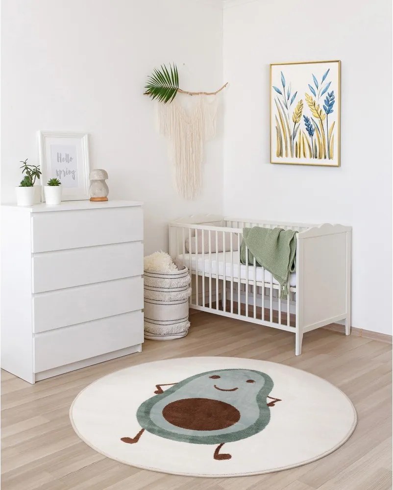 Tappeto per bambini color menta/avorio ø120 cm Avocado Mint – FD