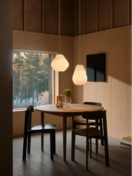 Nordlux - Lampadario a sospensione con cavo MALUCA 1xE27/15W/230V Ø 29 cm bianco