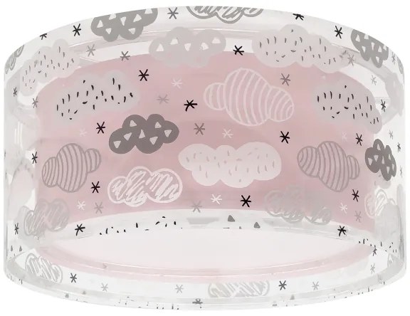 Dalber 41416S - Plafoniera per bambini CLOUDS 2xE27/60W/230V rosa