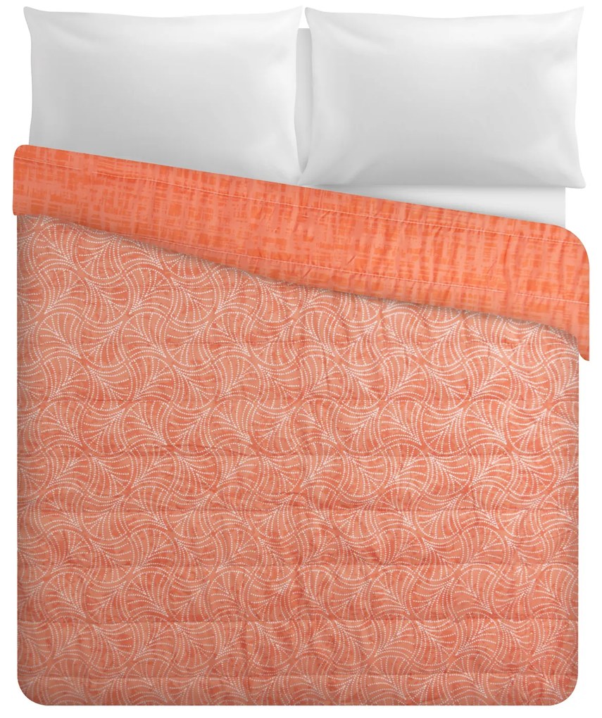 Trapuntino matrimoniale 250x260 decori arancio