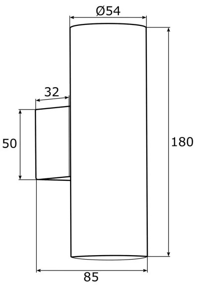 Argon 0912 - Applique MITOS 2xGU10/5W/230V cromo