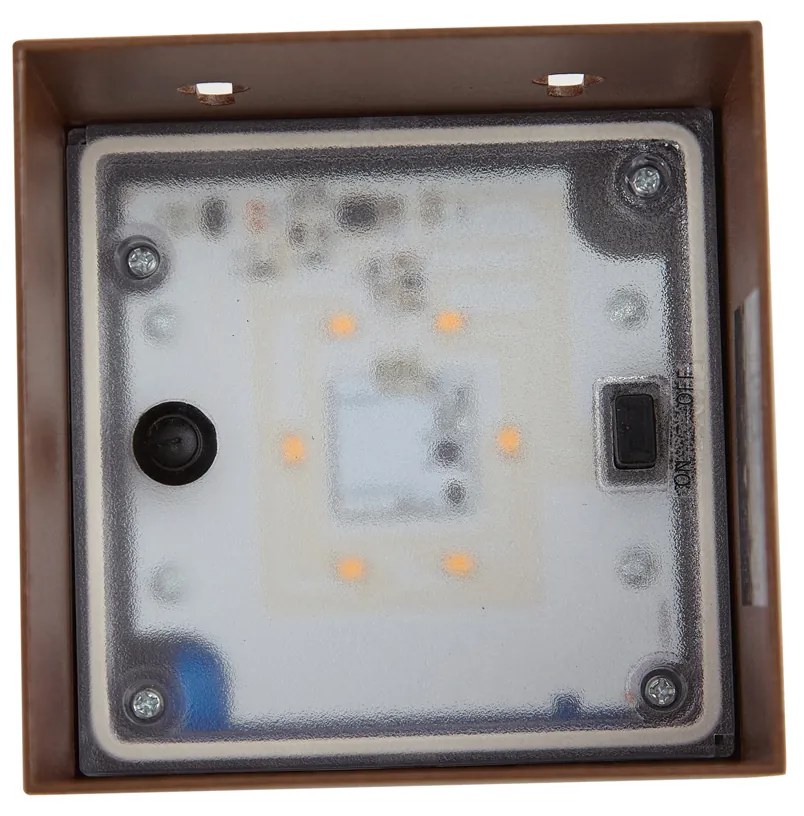 Applique da esterno marrone ruggine con LED IP65 solare - Charlene