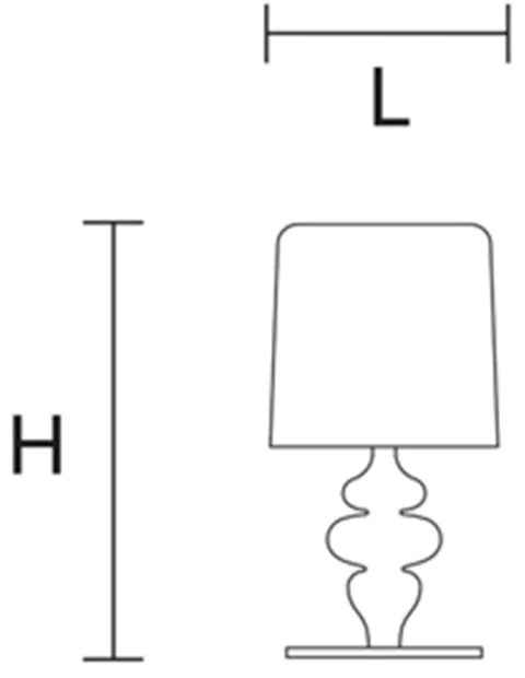 Lampada Da Scrivania Contemporanea Eva D14Cm In Plastica Cemento E Alluminio