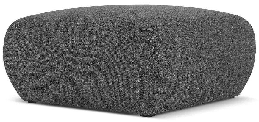Sgabello grigio scuro in tessuto bouclé Molino - Micadoni Home