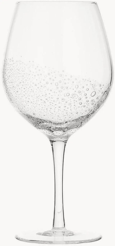 Calice da vino rosso in vetro soffiato Bubble