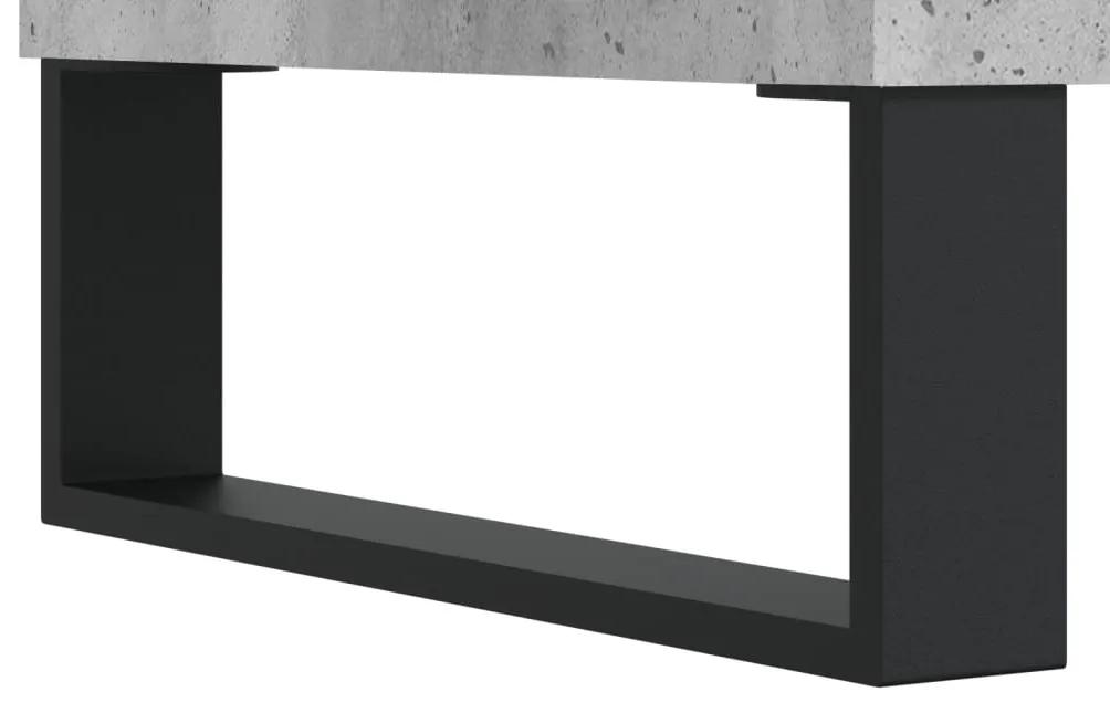 Mobile Porta TV Grigio Cemento 104x35x50cm in Legno Multistrato