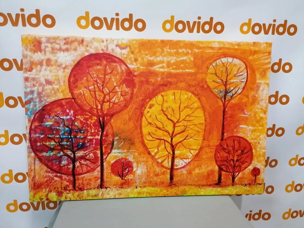 Stampa su tela – Alberi nei colori dell'autunno