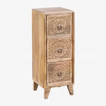 Cassettiera 25x25 Cm In Legno Di Mango Utara Legno Di Mango - Sklum