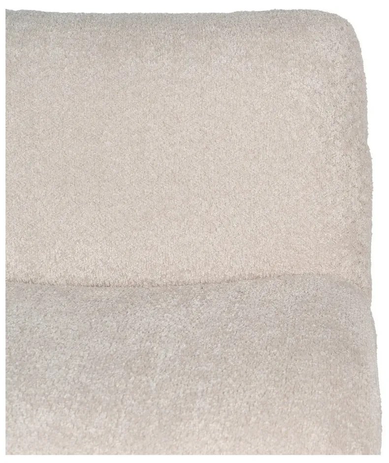 Poltrona beige in tessuto bouclé - Ixia