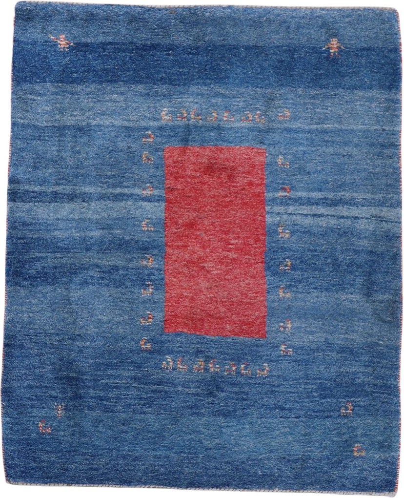 Gabbeh Tappeto 110x140 (Iran) Annodato A Mano