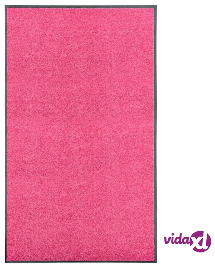 vidaXL Zerbino Lavabile Rosa 90x150 cm
