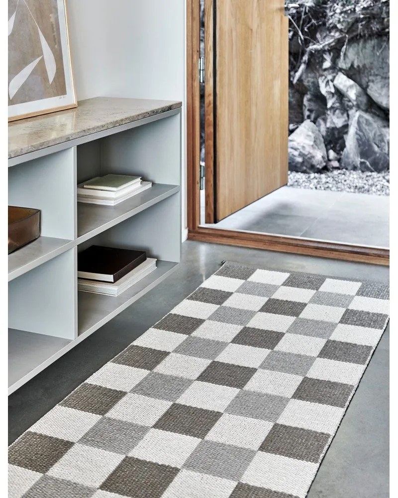 Passatoia da interno/esterno beige/color crema 70x300 cm Pix Dark Linen – Pappelina