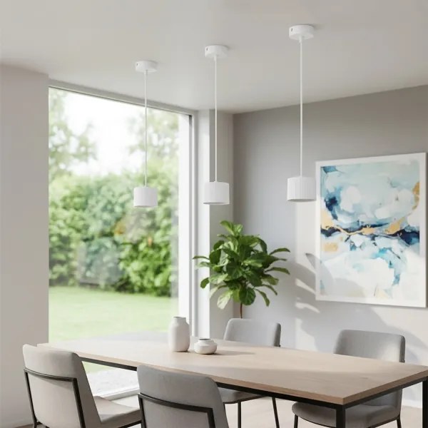 Brilagi - Lampada a sospensione su cavo STRIPY 1xGX53/15W/230V bianco