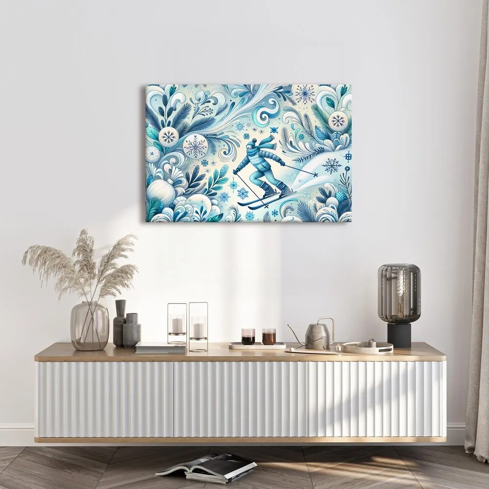 Quadro su tela – Scialpinista invernale