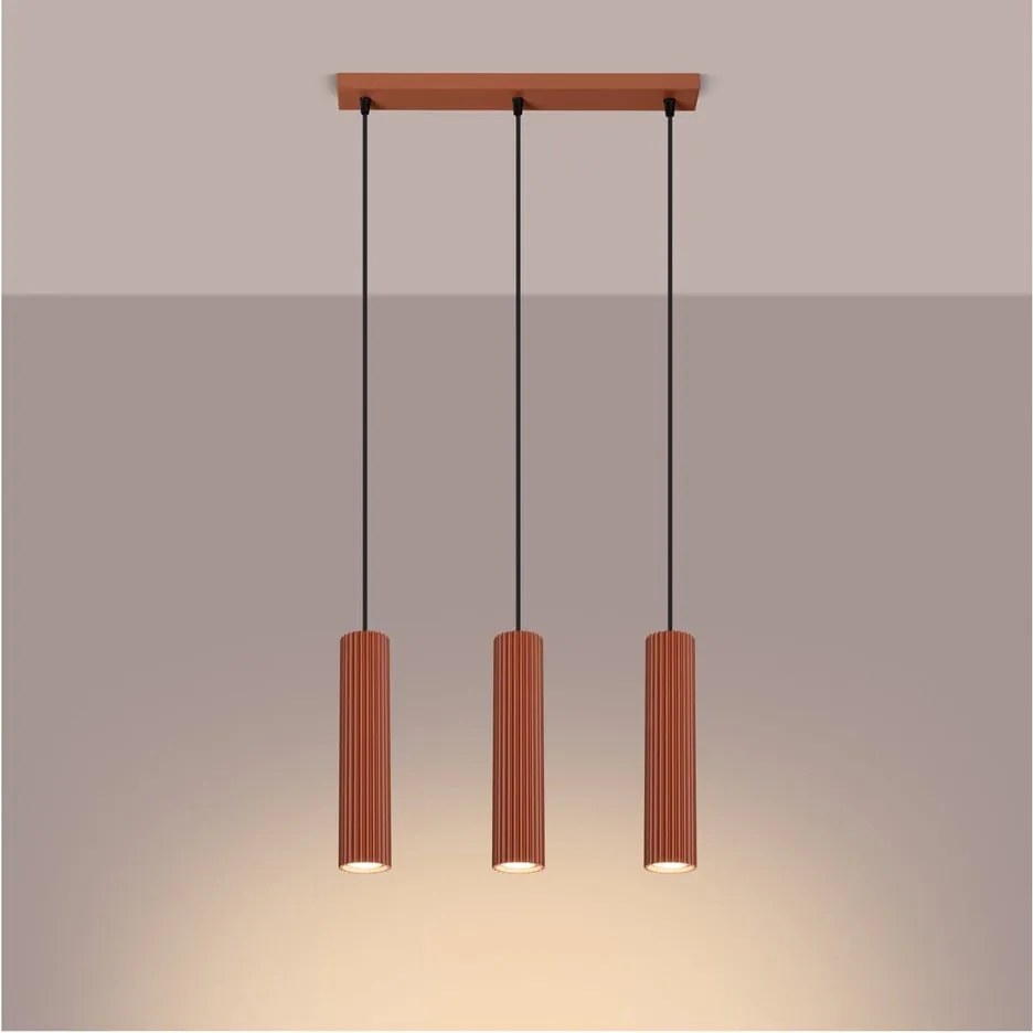Lampadario color mattone Gleam – Sollux