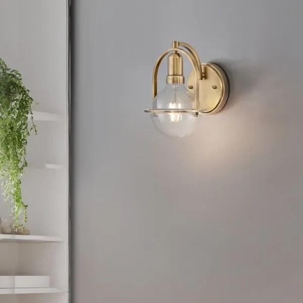 Quintiesse QN-SOMERSET1-C-HB - Lampada da parete SOMERSET 1xE27/60W/230V dorata