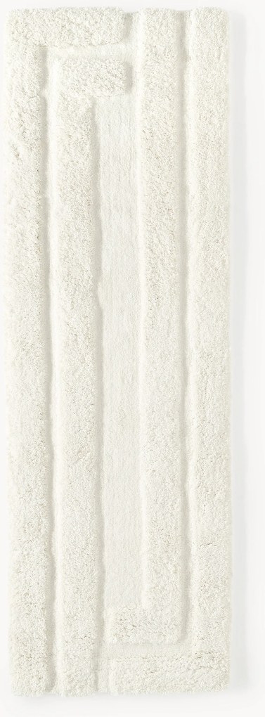 Passatoia soffice a pelo lungo con motivo a rilievo Genève