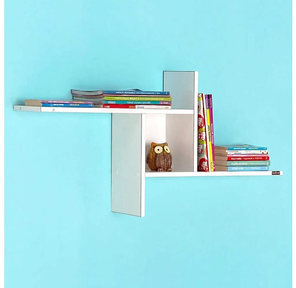 Mensola 50x100 cm bianco lucido