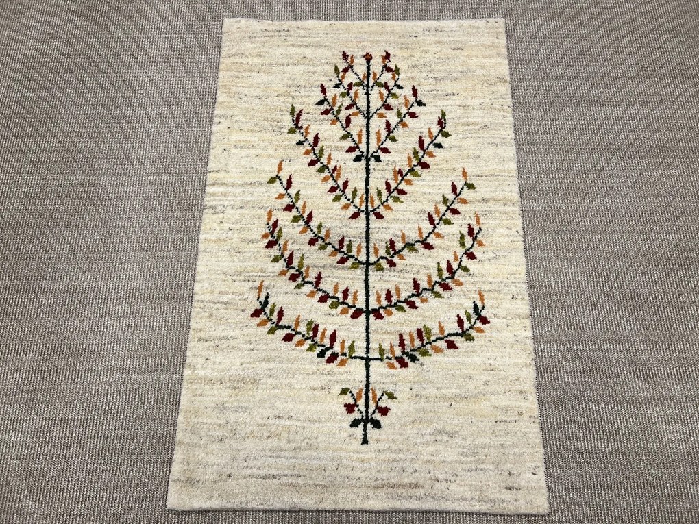 Gabbeh Tappeto 130x80 Beige (Iran) Annodato A Mano