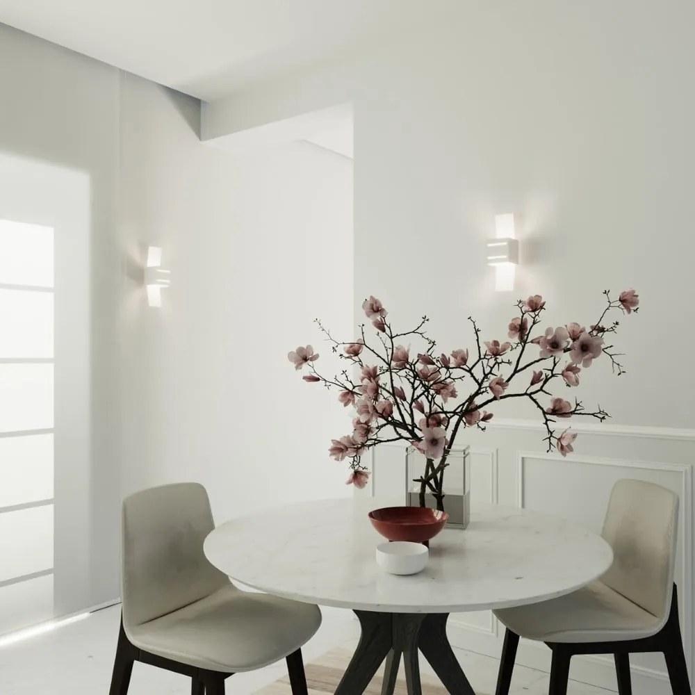 Lampada da parete bianca Carlo - Sollux