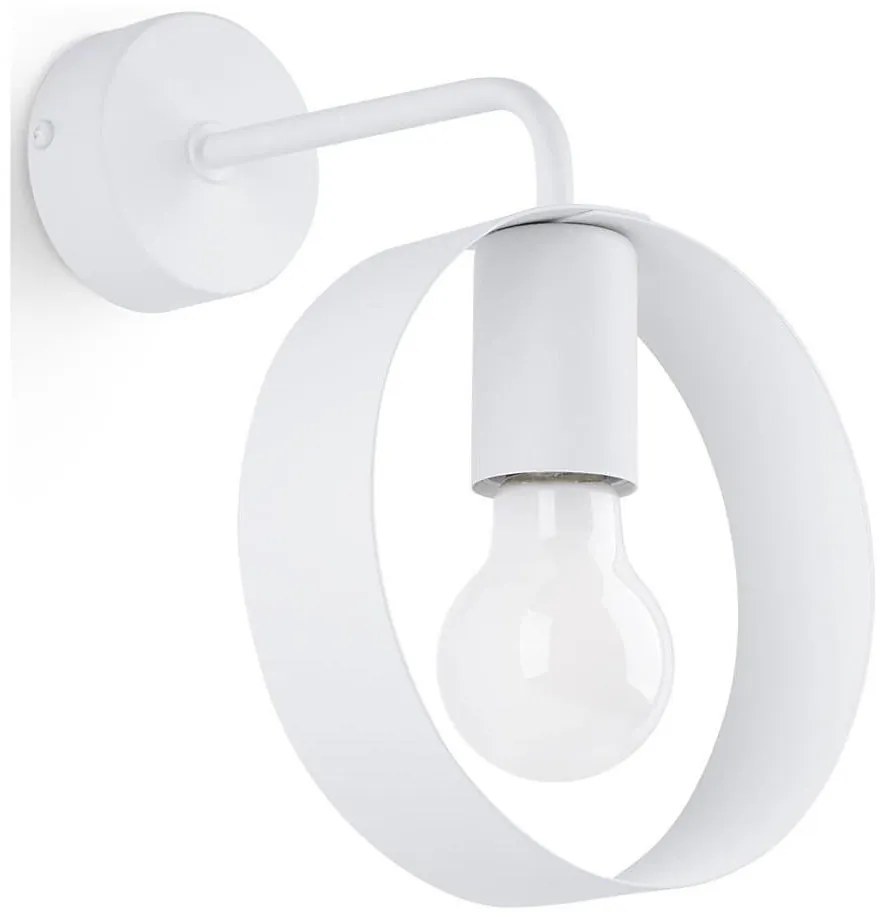 Sollux SL.1134 - Applique TITRAN 1xE27/60W/230V bianco