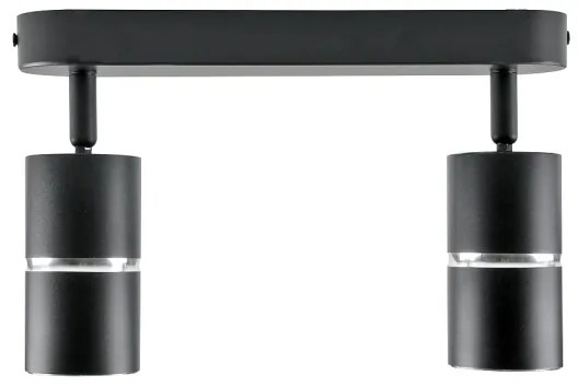 Faretto BAMBOO 2xGU10/10W/230V nero