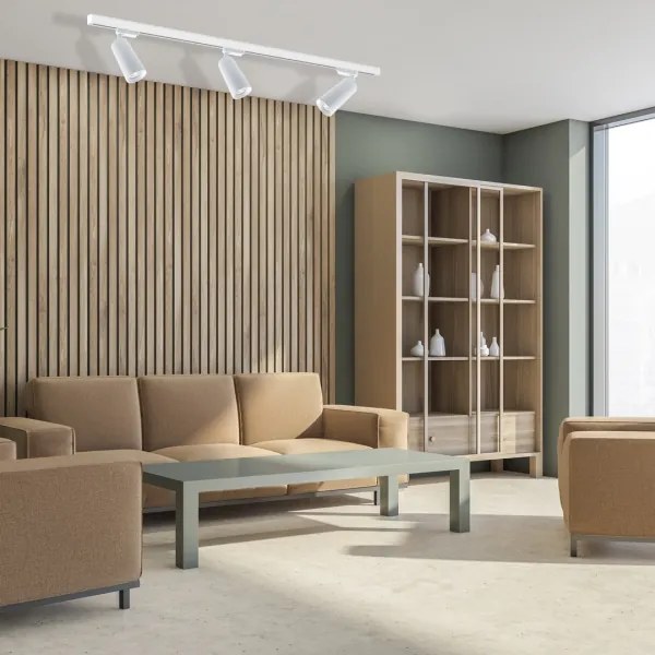 Faretto in rail system MICA 3xGU10/25W/230V bianco