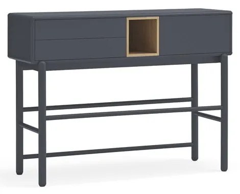 Consolle grigio scuro 35x120 cm Corvo - Teulat