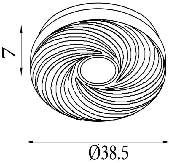 Searchlight 97010-39WH - Plafoniera AURA LED/24W/230V 3000K Ø 38,5 cm