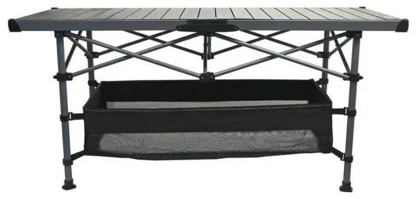 Tavolo da campeggio pieghevole 123x55cm antracite