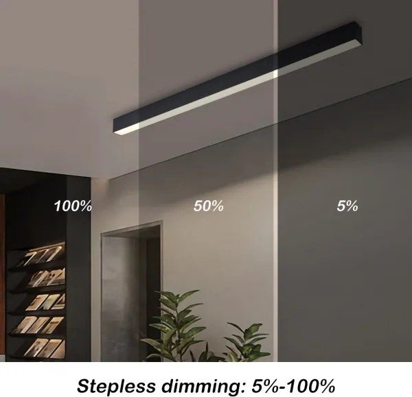 Brilagi - Plafoniera LED dimmerabile SLEEKLINE LED/40W/230V Wi-Fi Tuya, nero + telecomando