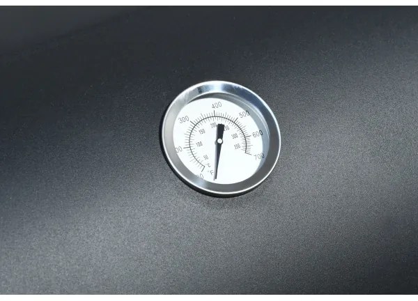 Griglia a carbone con affumicatoio nero/legno