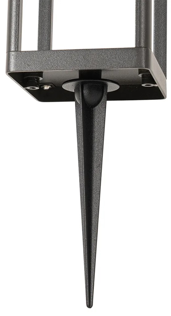 Lampada da terra per esterni grigio scuro 40 cm con LED e luce dimmerabile a energia solare - Sonne