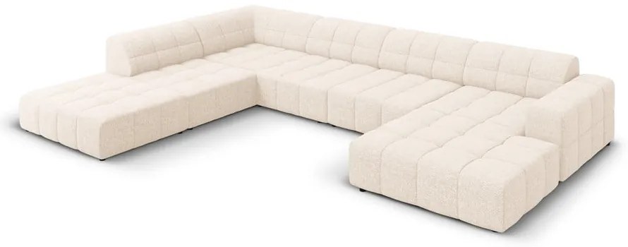 Divano angolare crema (angolo sinistro/"U") Chicago - Cosmopolitan Design