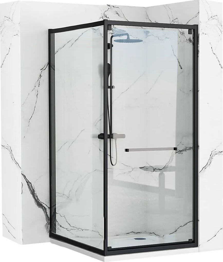 Cabina doccia Rea Space In Black 80x100