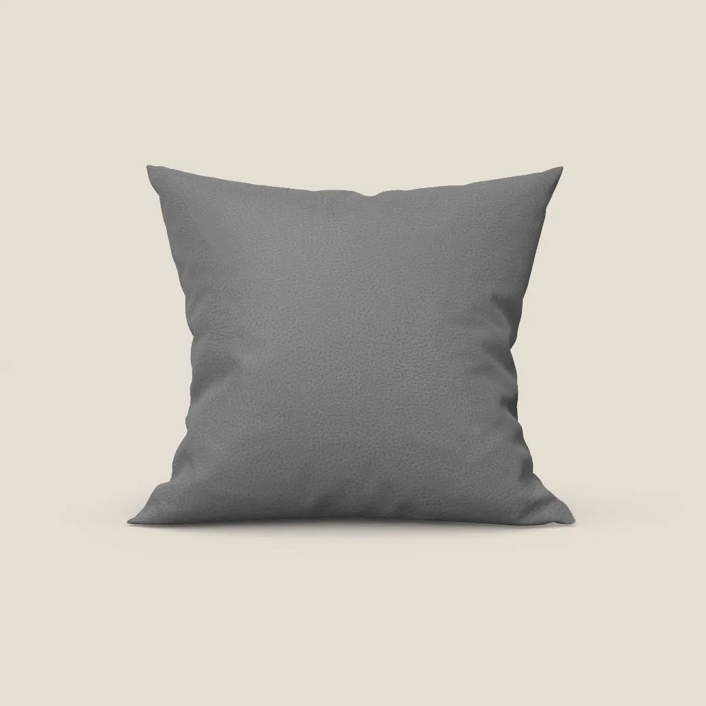 Bisont cuscino disponibile in diversi colori realizzato in microfibra effetto pelle smacchiabile T15 grigio