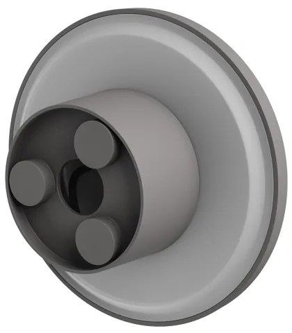 Applique a LED da esterno PIATTA LED/12W/230V 3000/4000/6000K IP44 grigio