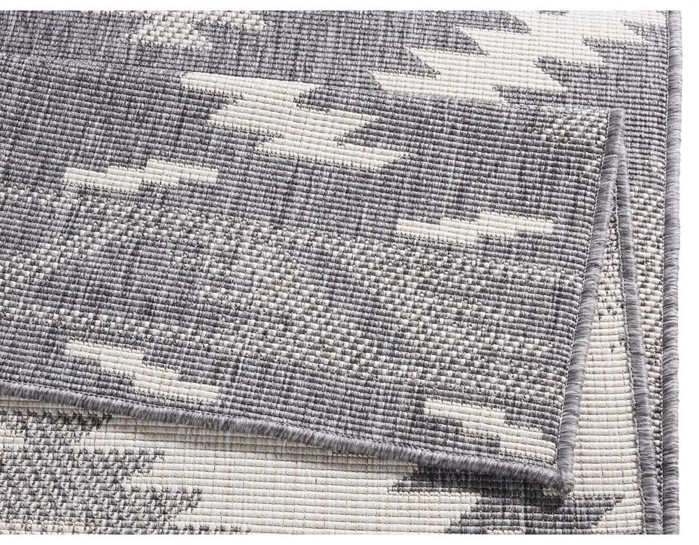 Tappeto da esterno grigio e crema , 80 x 350 cm Malibu - NORTHRUGS