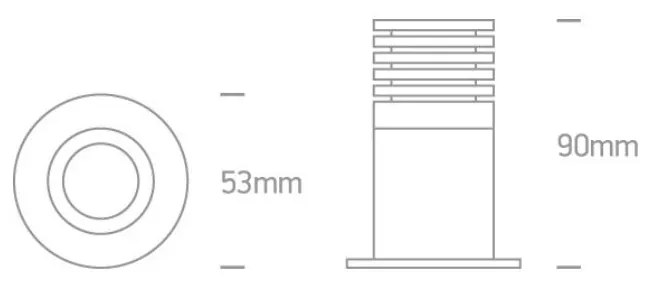 WHITE COB LED 7W WW DARK LIGHT IP65 38deg 700mA