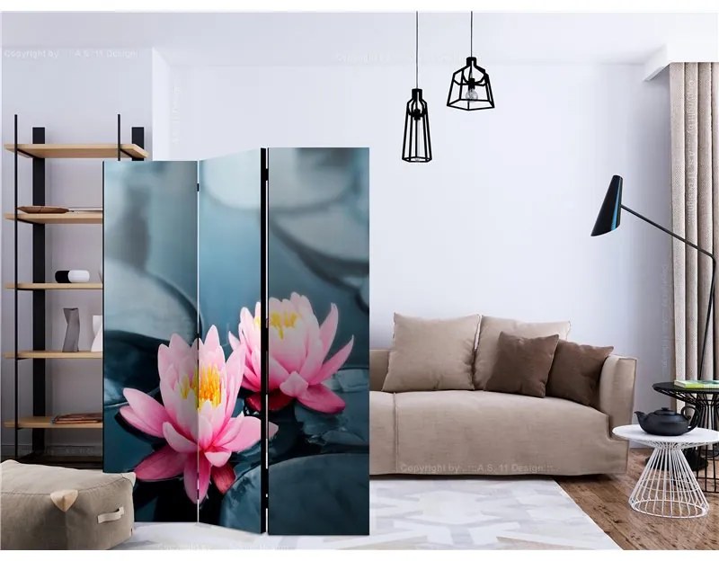 Paravento Lotus blossoms [Room Dividers]