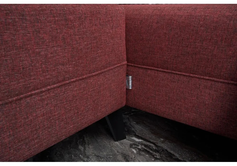 Divano angolare a forma di "U" color mattone Belen - Balcab Home