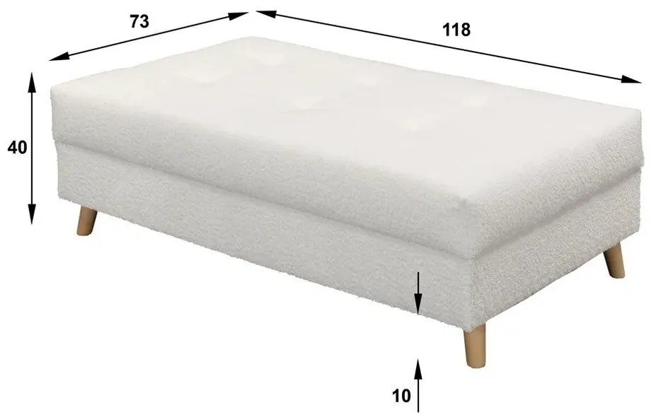 Pouf turchese Ariella - Ropez