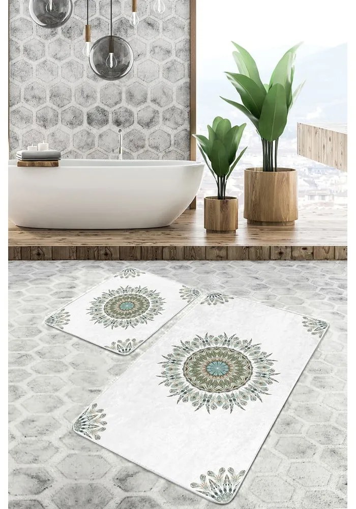 Tappetini da bagno bianchi in set da 2 60x100 cm - Mila Home