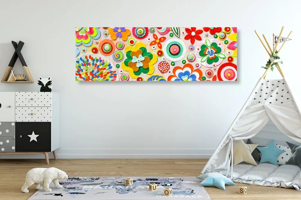 Stampa su tela – Astrazione di fiori