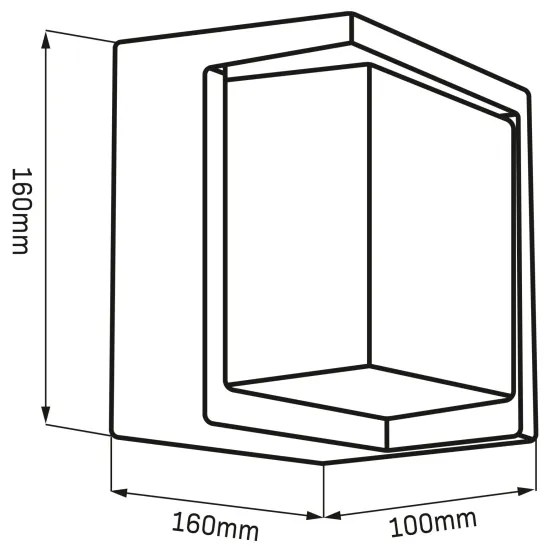 Applique a LED da esterno ESSEN LED/12W/230V IP44 nero
