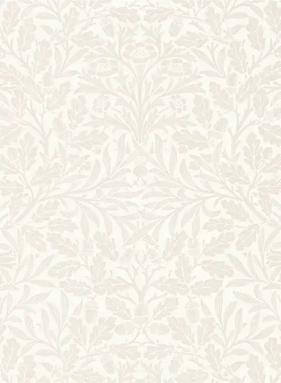 Morris & Co Carta da parati Pure Acorn - Ivory/ Pearl