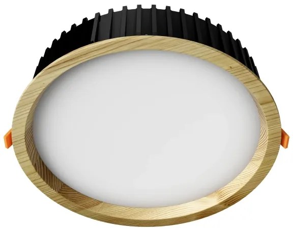 APLED-Lampada LED RONDO WOODLINE LED/18W/230V 3000K diametro 26 cm pino legno solido