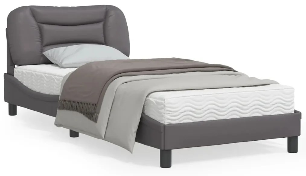 Giroletto Con Testiera Crema 90x190 Cm İn Similpelle /