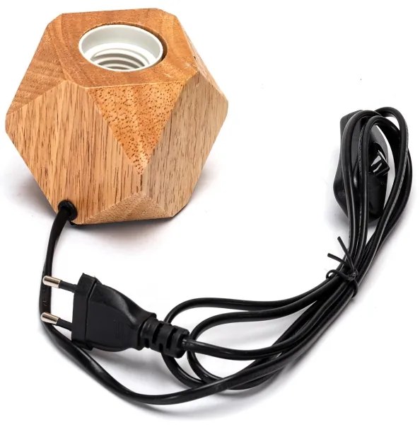 Aigostar - Lampada da tavolo 1xE27/60W/230V albero di caucciù