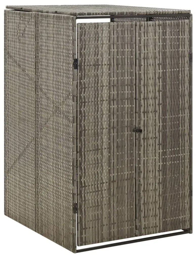 Copribidone Singolo Grigio 70x80x117 Cm İn Polyrattan /